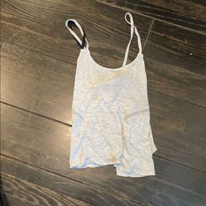 Gray and black tank top